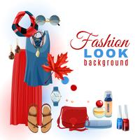  Fashion Look Background vector