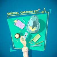 conjunto de diseño médico vector