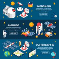 Space Exploration Banner vector