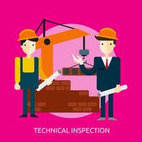 Technical Inspection Conceptual illustration Design vector