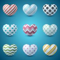Love and heart realistic icon. vector
