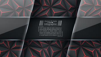 Business paper template - origami background. vector