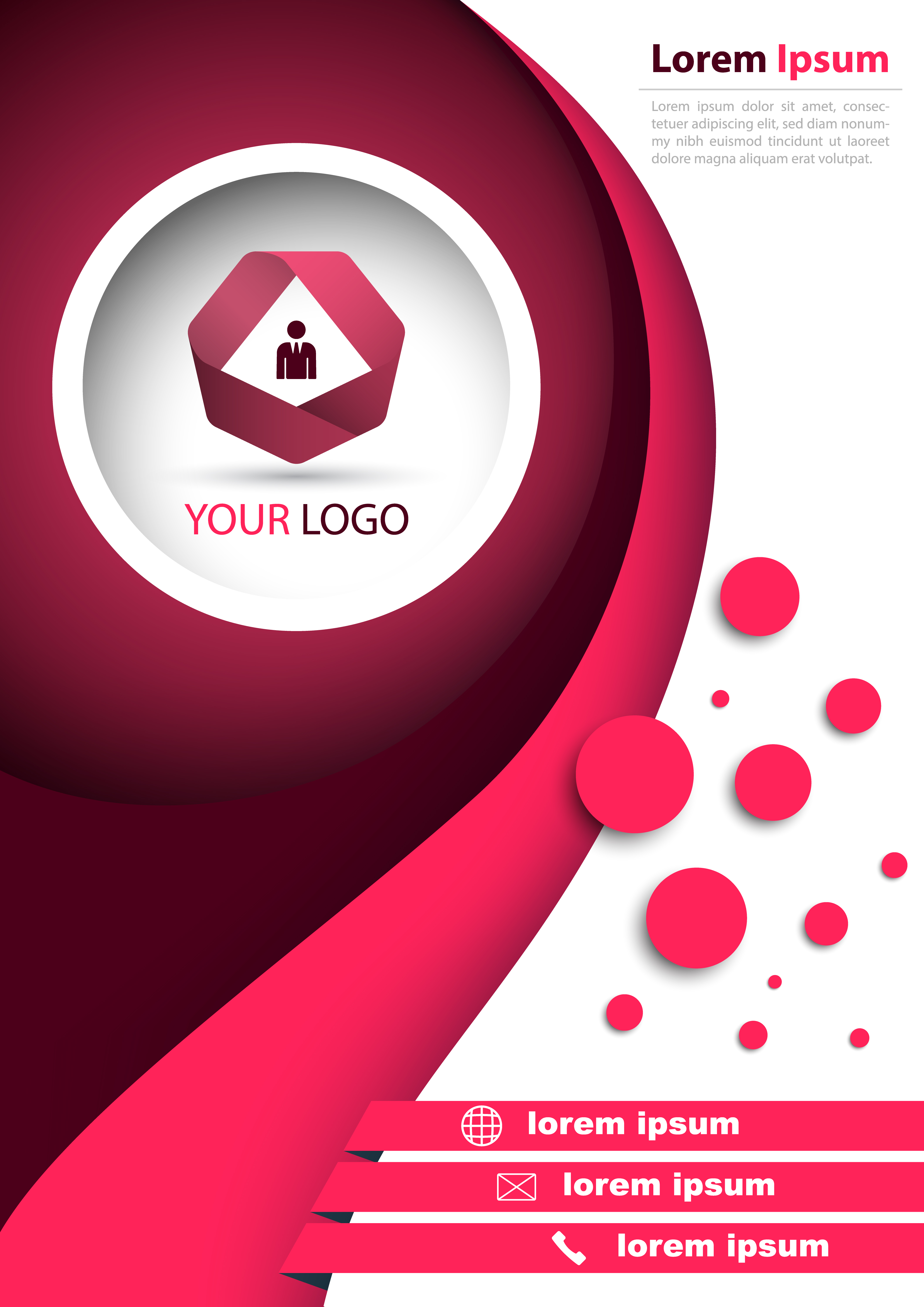 Business Red Banner A4 Format Download Free Vectors Clipart