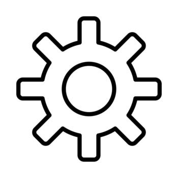 Setting Line Black Icon vector