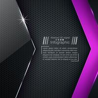 Business paper template - origami background. vector