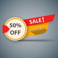 Banner sale for your idea. vector