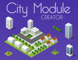 City module creator vector