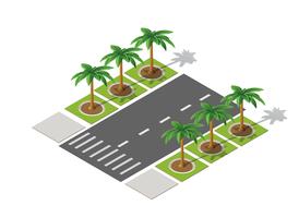 Highway city street road vector