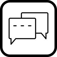 Diseño de icono de conversación vector