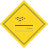 Diseño de icono de wifi vector