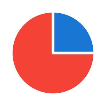 Pie Chart Icon Design vector