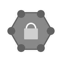 Protected Network Icon Design vector