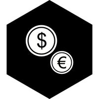 Diseño de iconos de monedas vector