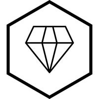 Diseño de icono de diamante vector