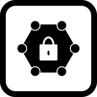 Protected Network Icon Design vector