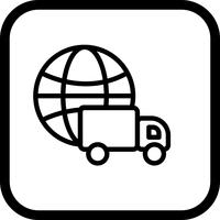 Global Delivery Icon Design vector