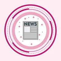 News Paper Icon Design vector