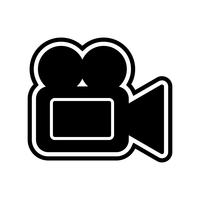 Video Camera Icon Design vector