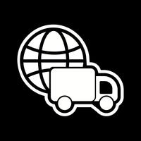 Global Delivery Icon Design vector