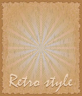 retro style poster vertical vector illustration