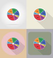 business graphics flat icons vector illustration