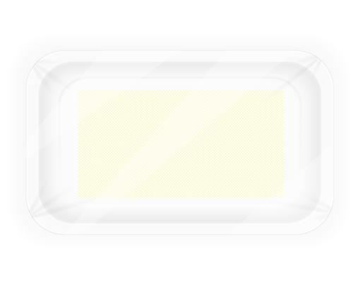 white plastic container packaging for food vector illustration