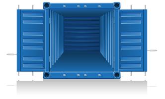 cargo container vector illustration