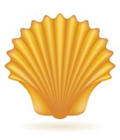 ilustración vectorial de mar de shell vector