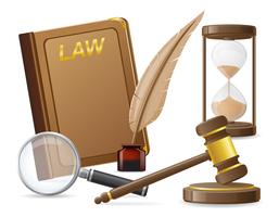 law icons vector illustration