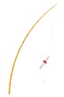 bamboo fishing rod vector illustration