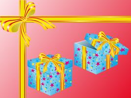 two boxes for gifts vector