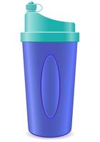 shaker bottle for fitness vector illustration