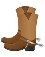 botas de vaquero ilustración vectorial vector