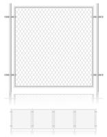 Wire mesh fence  vector