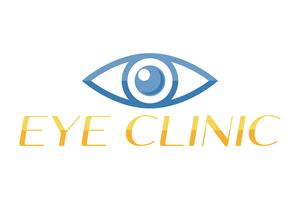 Logotipo de ojo para la ilustración de vector de clínica oftalmología
