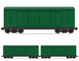 railway carriage train vector illustration