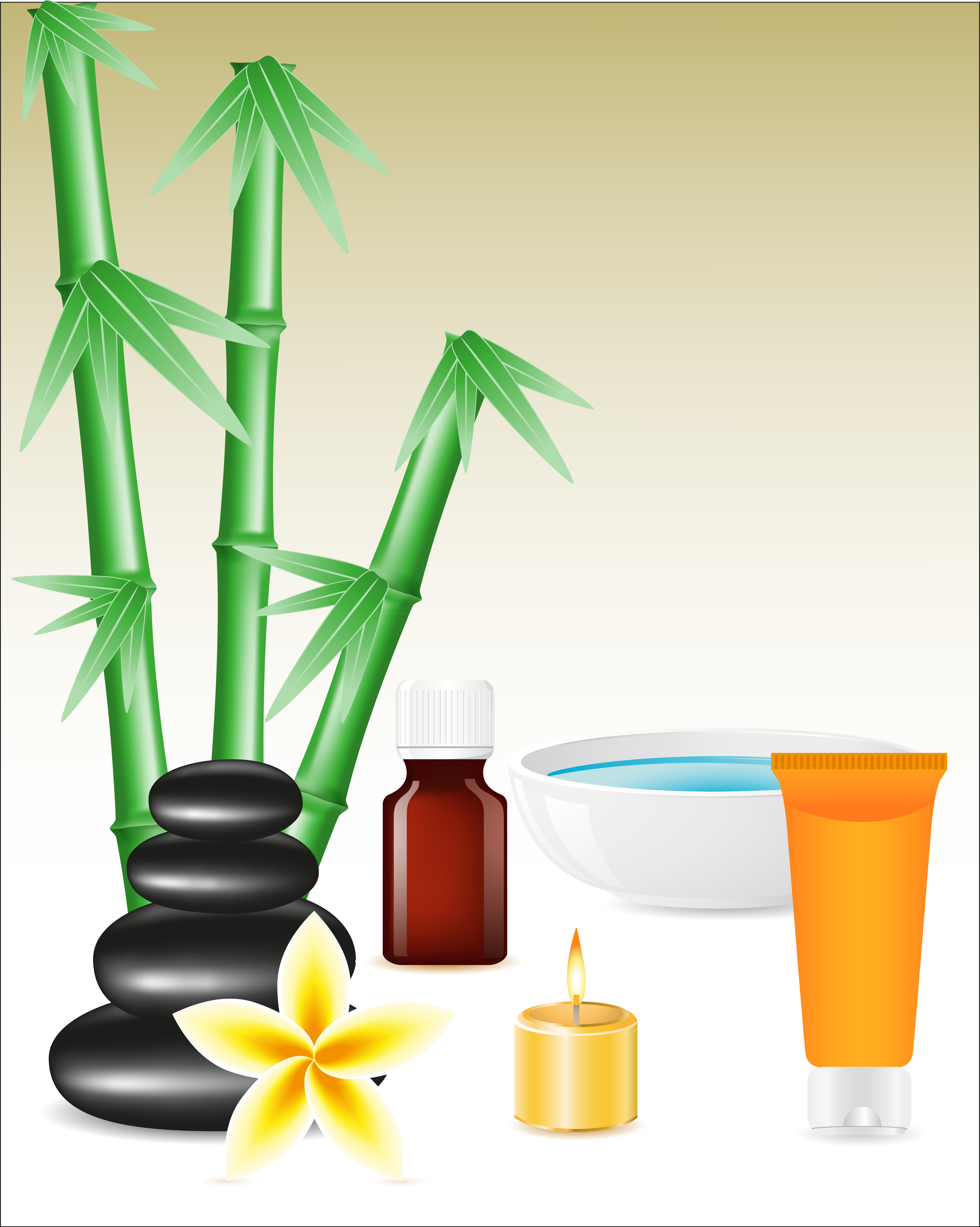 Spa Zen Stones And Bamboo Download Free Vectors Clipart Graphics Vector Art