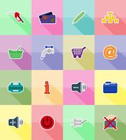 service flat icons vector illustration