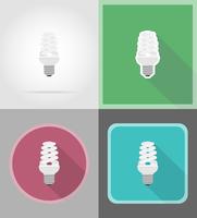 light bulb flat icons vector illustration