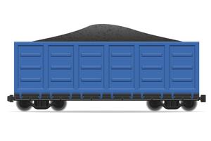 railway carriage train vector illustration