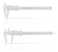 metal caliper for accurate measurements vector illustration