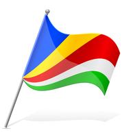 Bandera de Seychelles ilustración vectorial vector