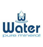 Ilustración de vector de agua mineral logo