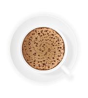 taza de crema de café ilustración vectorial vector