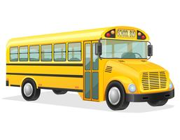 Ilustración de vector de autobús escolar