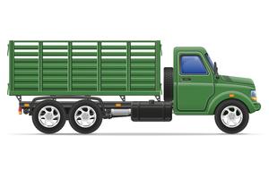 cargo truck for transportation of goods vector illustration