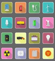 power and energy flat icons flat icons vector illustration