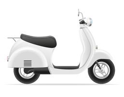 Ilustración de vector de scooter retro