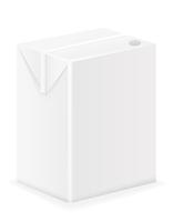 white package with juice vector illustration