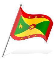 Bandera de Granada ilustración vectorial vector